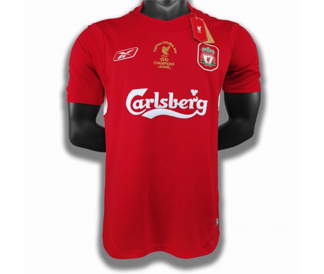 Liverpool FC Men Home Retro Soccer Jersey 2004