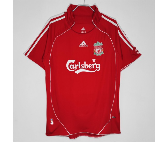 Liverpool FC Men Home Retro Soccer Jersey 2006  