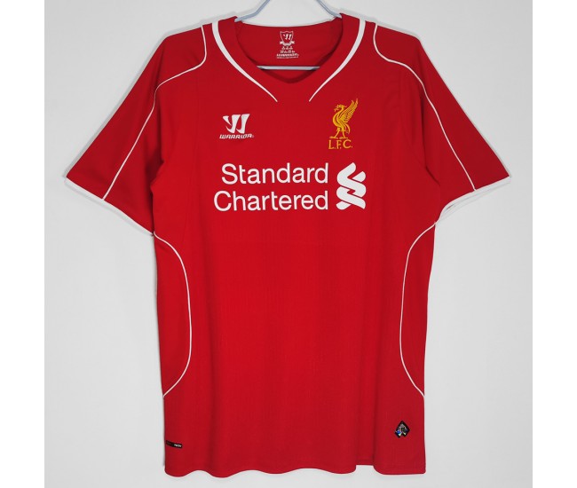 Liverpool FC Men Home Retro Soccer Jersey 2014