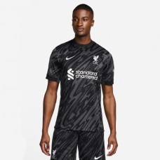 Liverpool FC Men's Black Goalkeeper Soccer Jersey 2024