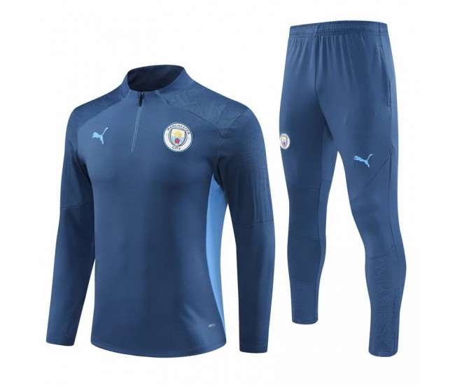 Manchester City FC Navy Training Technical Soccer Tracksuit 2024