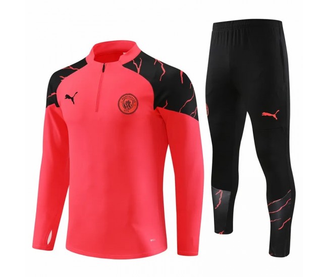 Manchester City FC Red Training Technical Soccer Tracksuit 2023