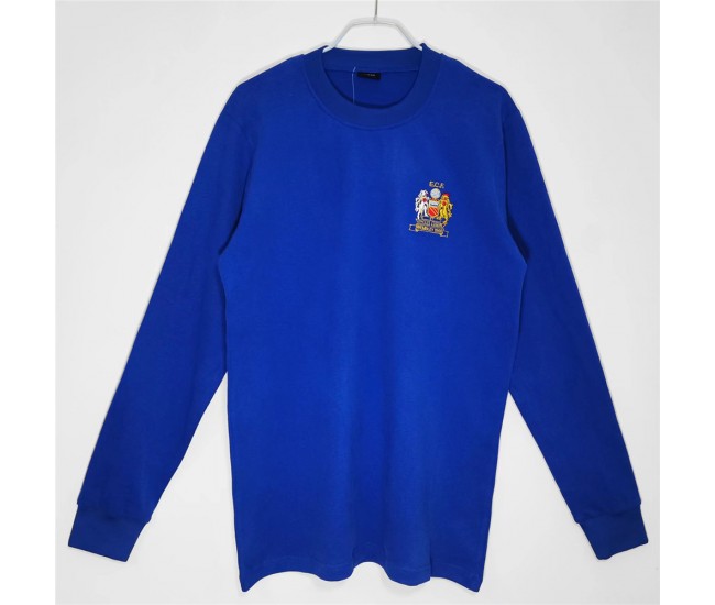 Manchester United FC Men Long Sleeve Away Retro Soccer Jersey 1968 