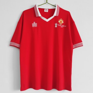 Manchester United FC Men Home Retro Soccer Jersey 1977