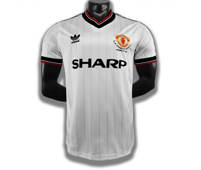 Manchester United FC Men Away Retro Soccer Jersey 1983 