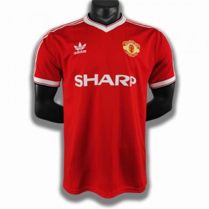 Manchester United FC Men Home Retro Soccer Jersey 1984 