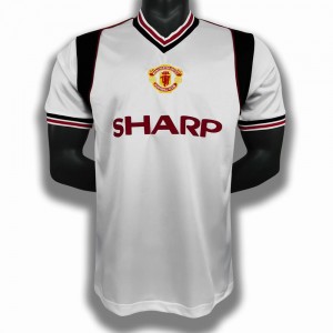 Manchester United FC Men Away Retro Soccer Jersey 1985 