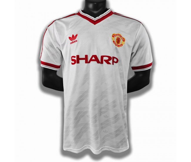 Manchester United FC Men Away Retro Soccer Jersey 1986