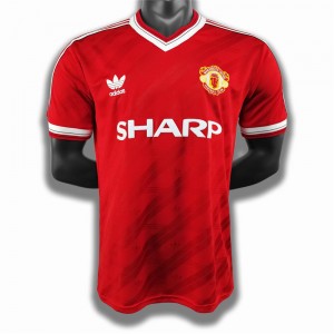 Manchester United FC Men Home Retro Soccer Jersey 1986