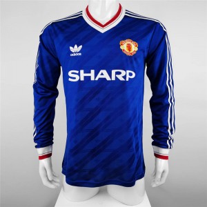 Manchester United FC Men Long Sleeve Third Retro Soccer Jersey 1986