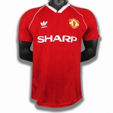 Manchester United FC Men Home Retro Soccer Jersey 1988