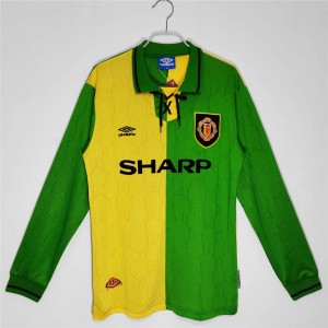 Manchester United FC Men Long Sleeve Third Retro Soccer Jersey 1992