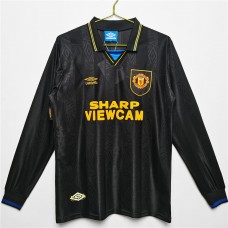 Manchester United FC Men Long Sleeve Away Retro Soccer Jersey 1993