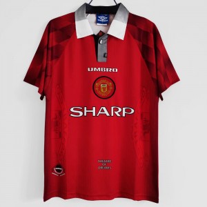 Manchester United FC Men Home Retro Soccer Jersey 1996