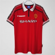 Manchester United FC Men Home Retro Soccer Jersey 1998