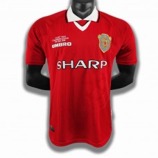 Manchester United FC Men Home Retro Soccer Jersey 1999