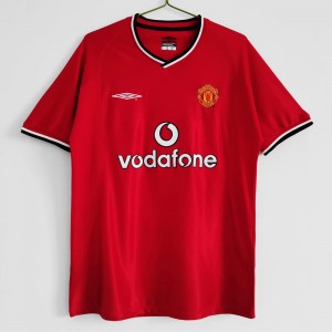 Manchester United FC Men Home Retro Soccer Jersey 2000