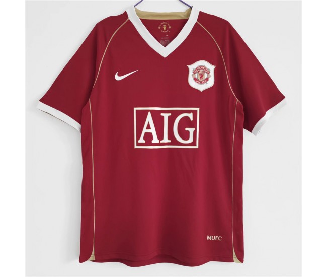 Manchester United FC Men Home Retro Soccer Jersey 2006