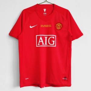 Manchester United FC Men Euro Home Retro Soccer Jersey 2007