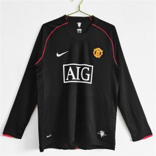 Manchester United FC Men Long Sleeve Away Retro Soccer Jersey 2007