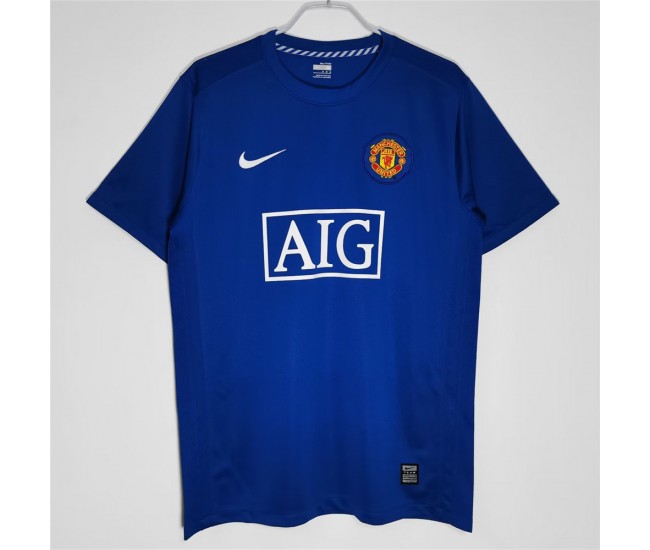 Manchester United FC Men Third Retro Soccer Jersey 2008