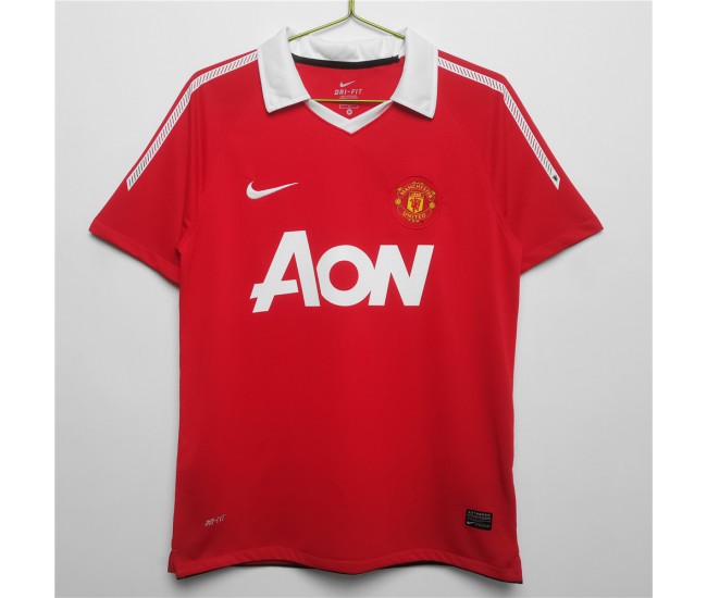 Manchester United FC Men Home Retro Soccer Jersey 2010