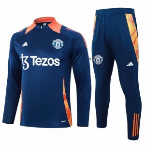 Manchester United Navy Training Technical Soccer Tracksuit 2024