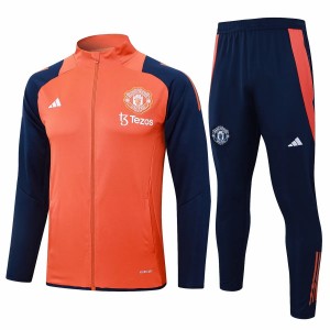 Manchester United Orange Training Presentation Soccer Tracksuit 2024