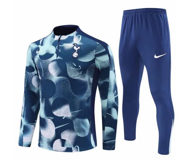 Tottenham Hotspur Blue Training Technical Soccer Tracksuit 2024