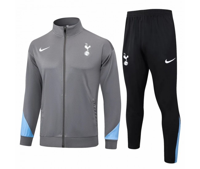 Tottenham Hotspur Grey Training Presentation Soccer Tracksuit 2024