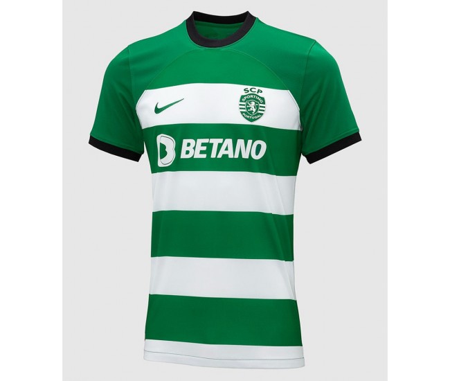 Sporting CP Mens Home Soccer Jersey 2023