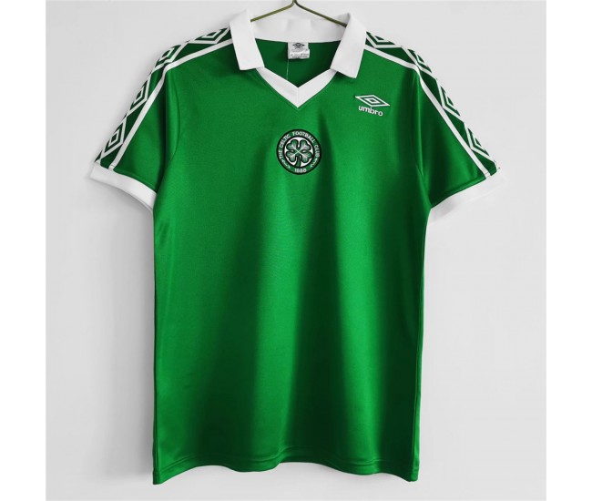 Celtic Glasgow Men Home Retro Soccer Jersey 1980