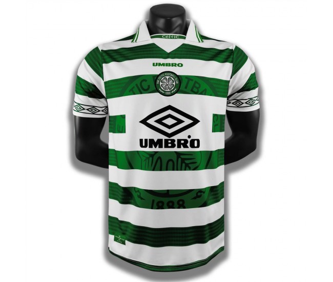 Celtic Glasgow Men Home Retro Soccer Jersey 1998