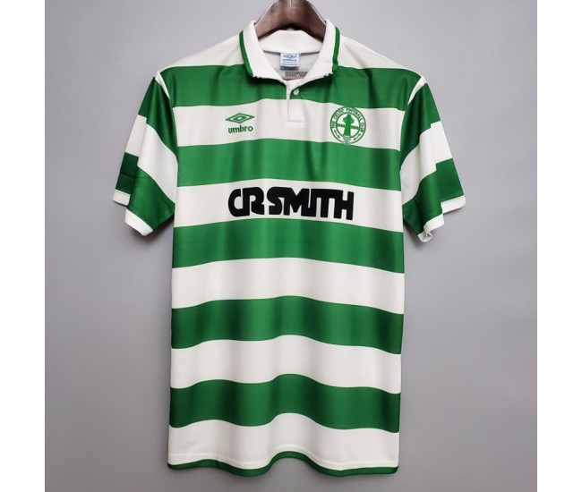 Celtic Glasgow Men Home Retro Soccer Jersey 1987