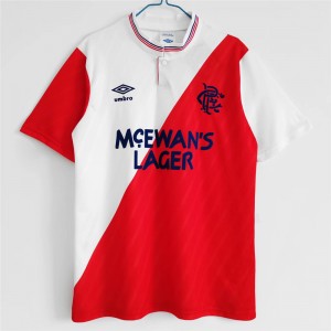 Rangers FC Men Away Retro Soccer Jersey 1987