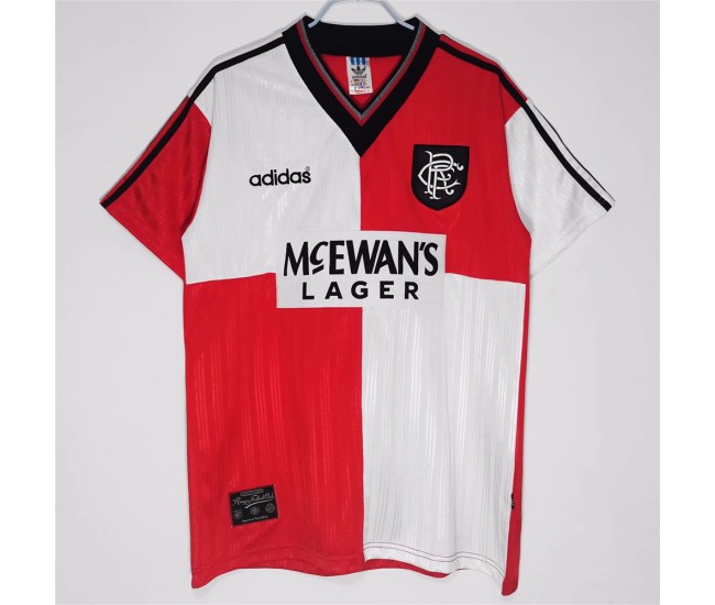 Rangers FC Men Away Retro Soccer Jersey 1995