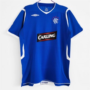 Rangers FC Men Home Retro Soccer Jersey 2008