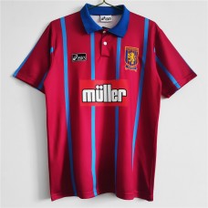 Aston Villa Men Home Retro Soccer Jersey 1993