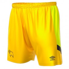 Derby County Yellow Goalkeeper Soccer Shorts 2023