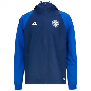 Leeds United Player Pre Match Training Soccer Jacket 2023