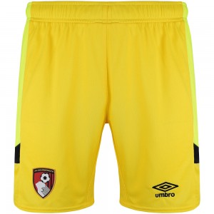 AFC Bournemouth Yellow Goalkeeper Soccer Short 2023