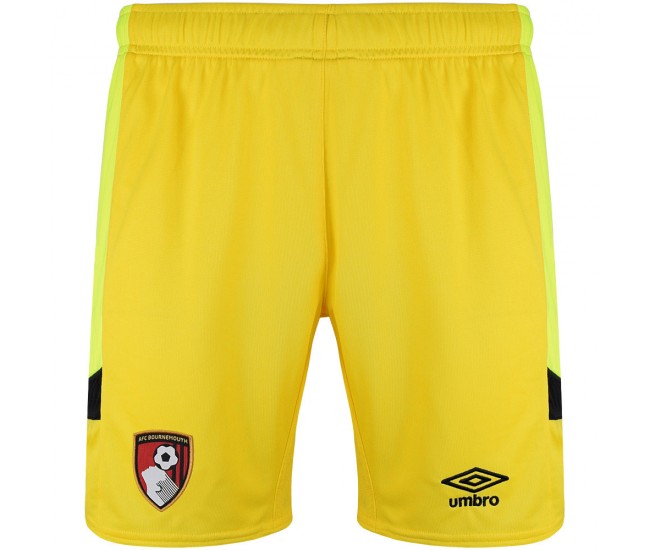 AFC Bournemouth Yellow Goalkeeper Soccer Short 2023