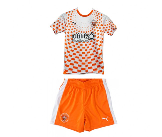 Blackpool Fc Kid Away Soccer Kit 2023