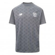 Cardiff City Men's Gray Pre Match Soccer Jersey 2023