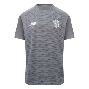 Cardiff City Men's Gray Pre Match Soccer Jersey 2023