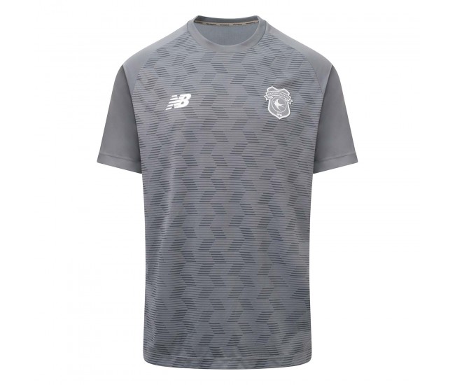 Cardiff City Men's Gray Pre Match Soccer Jersey 2023