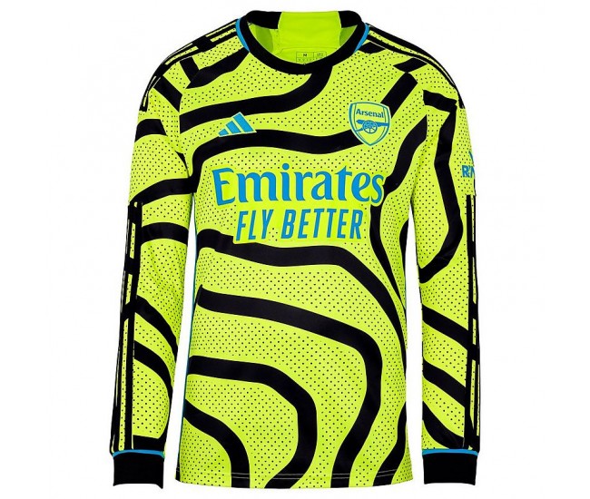 Arsenal Men's Long Sleeve Away Soccer Jersey 2023