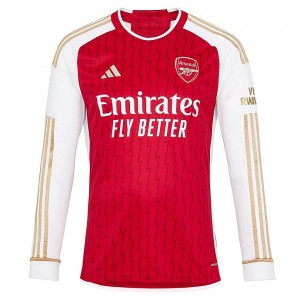 Arsenal Men's Long Sleeve Home Soccer Jersey 2023