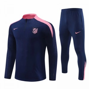 Atlético de Madrid Navy Training Technical Soccer Tracksuit 2024