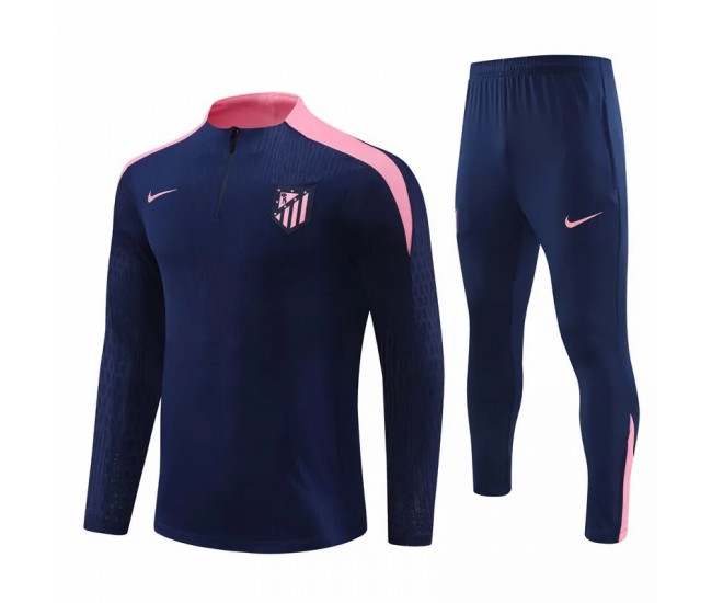 Atlético de Madrid Navy Training Technical Soccer Tracksuit 2024